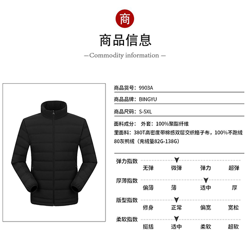 9903A-男轻薄羽绒服【现货】(图2)