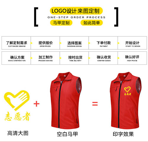 志愿者马甲高端加厚定制【现货】(图1)