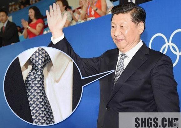 习大大海豚领带好萌好有爱